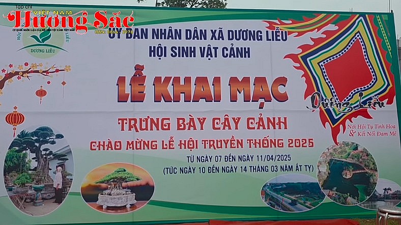 Opening ceremony of ornamental creature exhibition in Duong Lieu Commune, Hoai Duc District, Hanoi