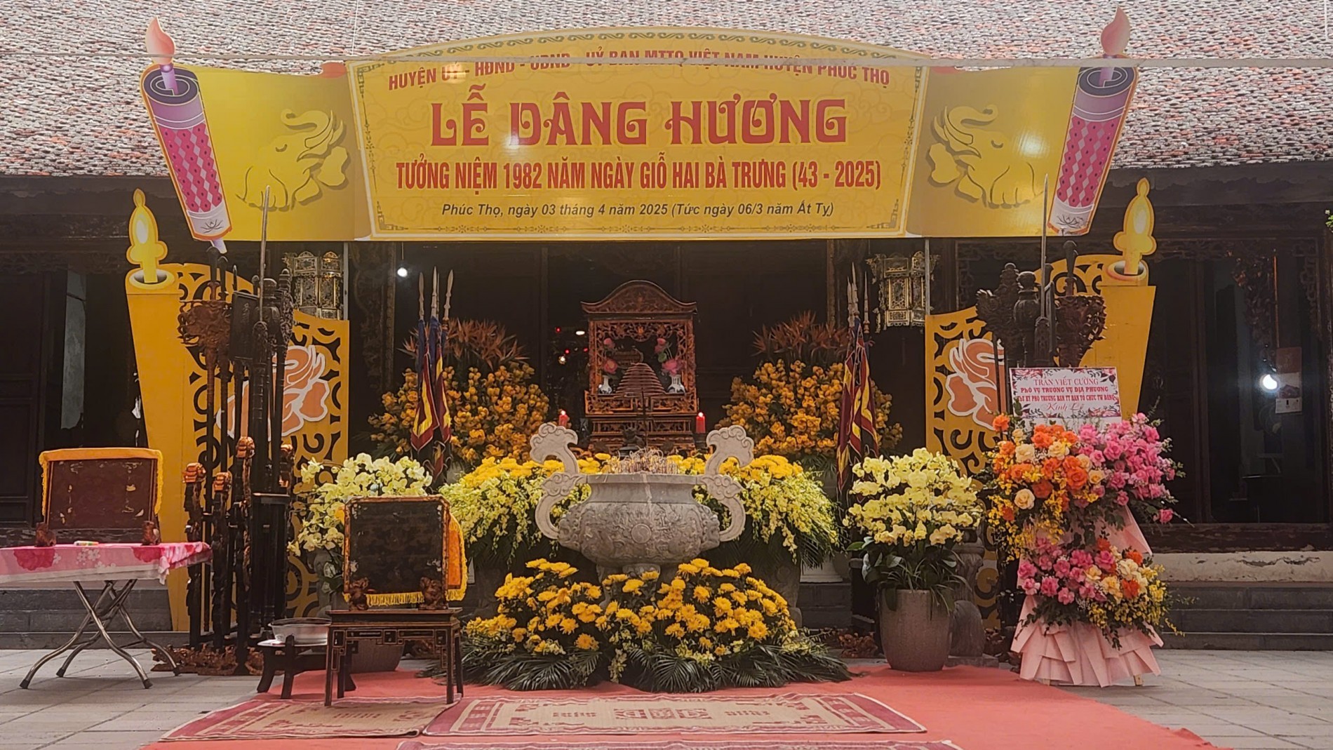 Hat Mon Temple – Historical Mark of Hai Ba Trung